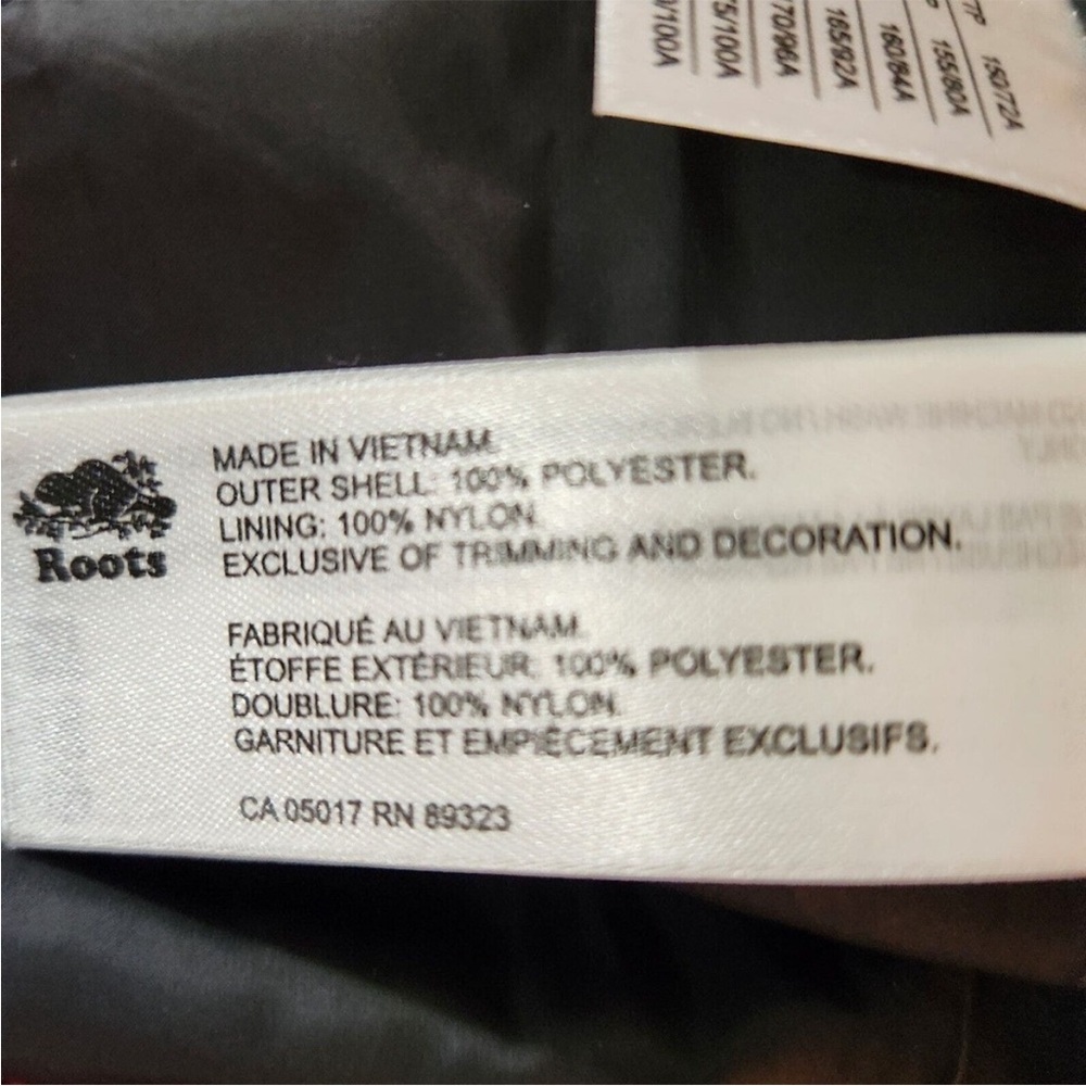 Roots Canada Sherpa Fleece Zip-Up Jacket XS Red Black Buffalo Plaid Lined Pocket - Picture 7 of 7